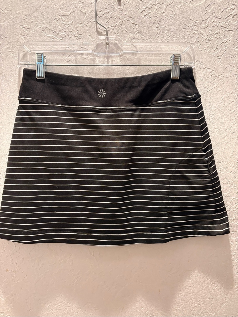 lululemon athletica Black and White Striped mini Skort - Picture 2 of 5